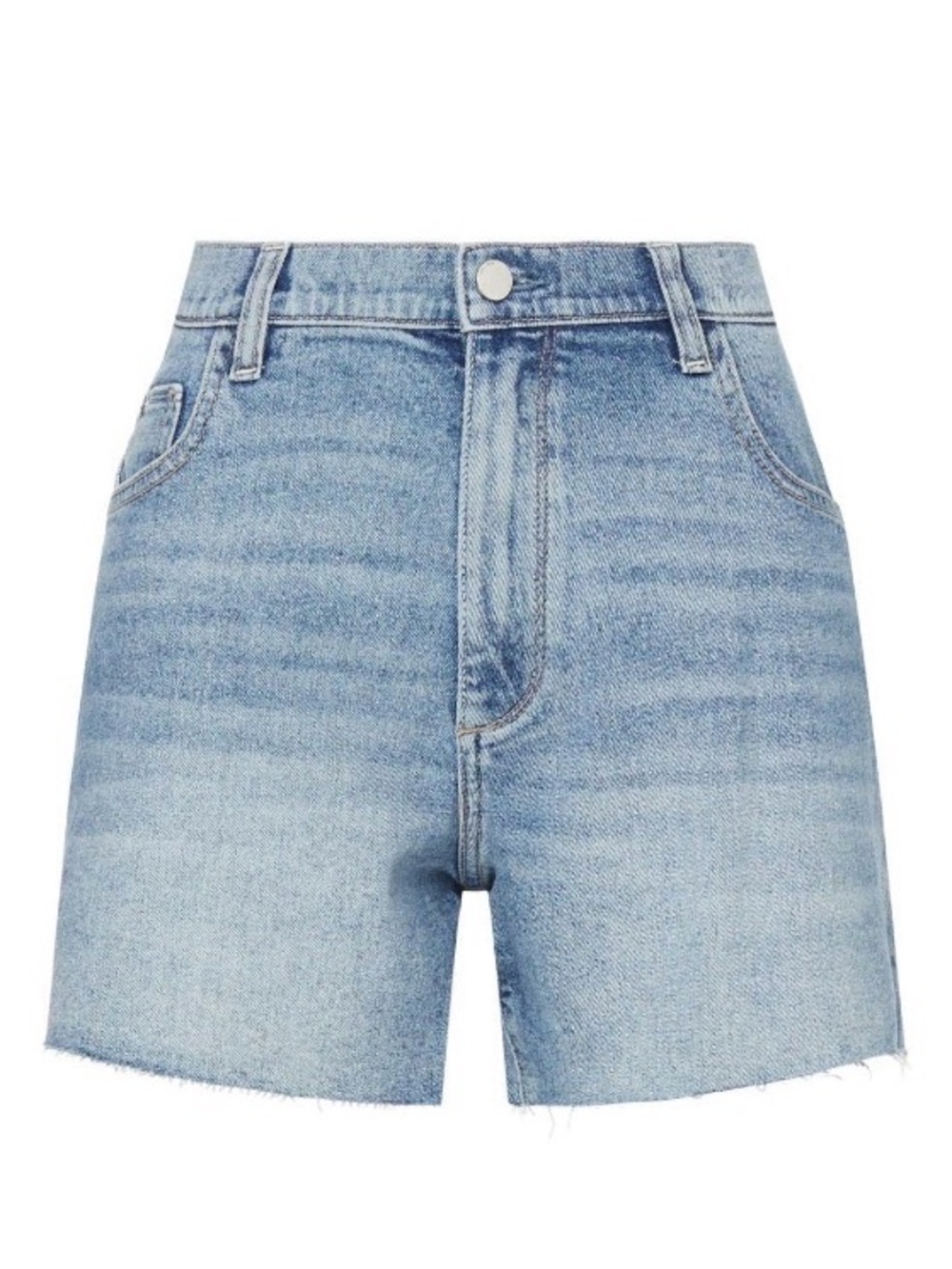 DL1961 Light Blue High-Rise Denim Shorts